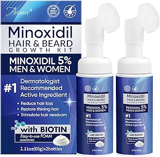 5% Minoxidil Foam for Men and Women, Minoxidil for Men Foam for Hair and Beard, Minoxidil for Women Hair Growth (4 Ounce)