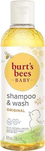 Burt'S Bees Baby Bee Champú y gel de baño, aroma fresco, 8 onzas líquidas