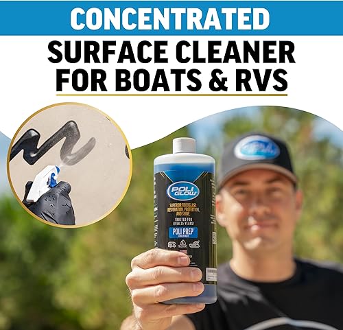 Miniatura 2 de Poli Glow Poli Prep - Limpiador concentrado de superficies de caravanas y barcos, elimina la oxidación, manchas, suciedad, marcas de agua, cera