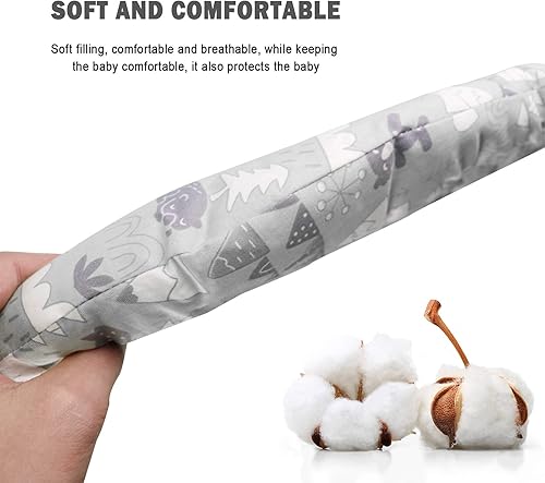 Miniatura 4 de Cojín para silla alta, almohadilla para silla alta, funda para silla alta, ligera y transpirable, suave y cómoda, hace que el bebé se sienta más