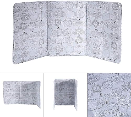 Miniatura 3 de Protector de salpicaduras de 3 lados con aislamiento de salpicaduras de aceite, barrera de aceite para cocinar freír protector de salpicaduras con