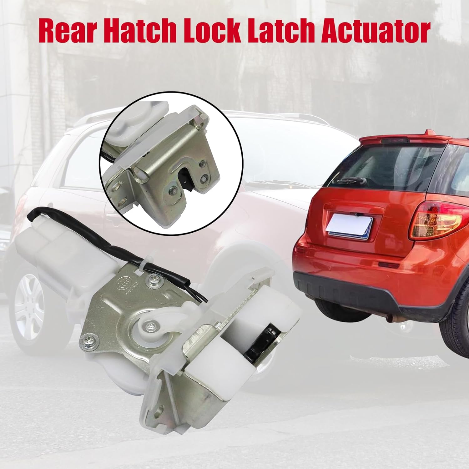 FZJDSD 1X Rear Hatch Lock Latch Actuator 82510-80J00 Compatible with Suzuki SX4 2.0L 2007-2013 Replace 82510-80J00 8251080J00