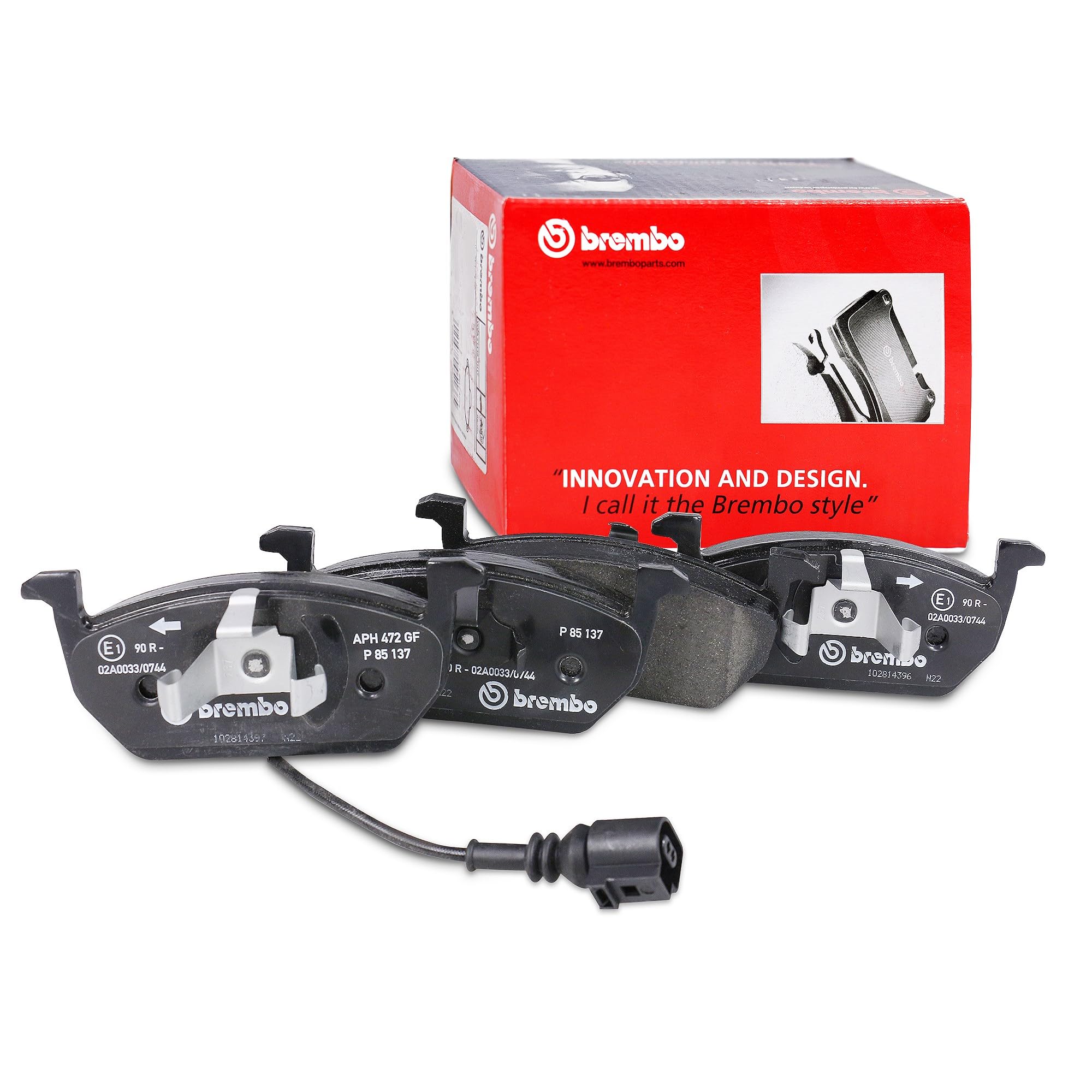 Brake Pads Set fits VW GOLF Mk7 1.6D Front 12 to 20 Brembo 5Q0698151C 5Q0698151T