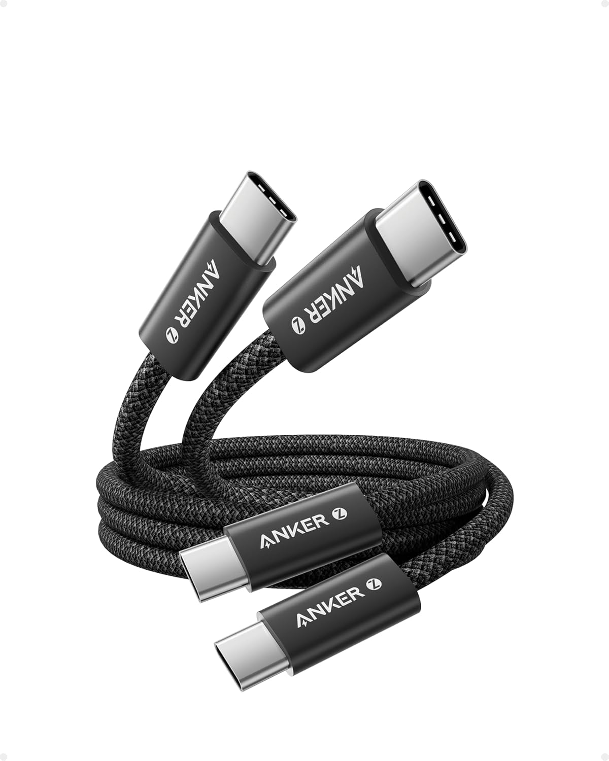 Anker 240W USB C Kabel, [2 Stück 1,8m] PD 3.1 Schnellladekabel USB C auf USB C Kabel, USB C Ladekabel für iPhone 17 Pro Max/iPhone Air/16/15 Serie, Samsung Galaxy S26/S25, MacBook Pro/Air, iPad Pro