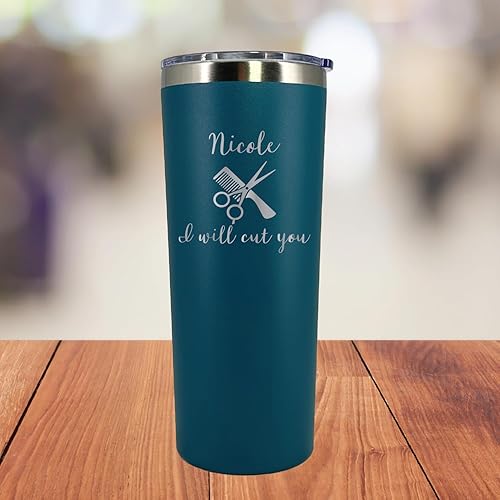 Miniatura 3 de Vaso personalizado para peluquería grabado con láser de 22 onzas con pajilla, peluquería, peluquería, salón de belleza, regalo, peluquería,