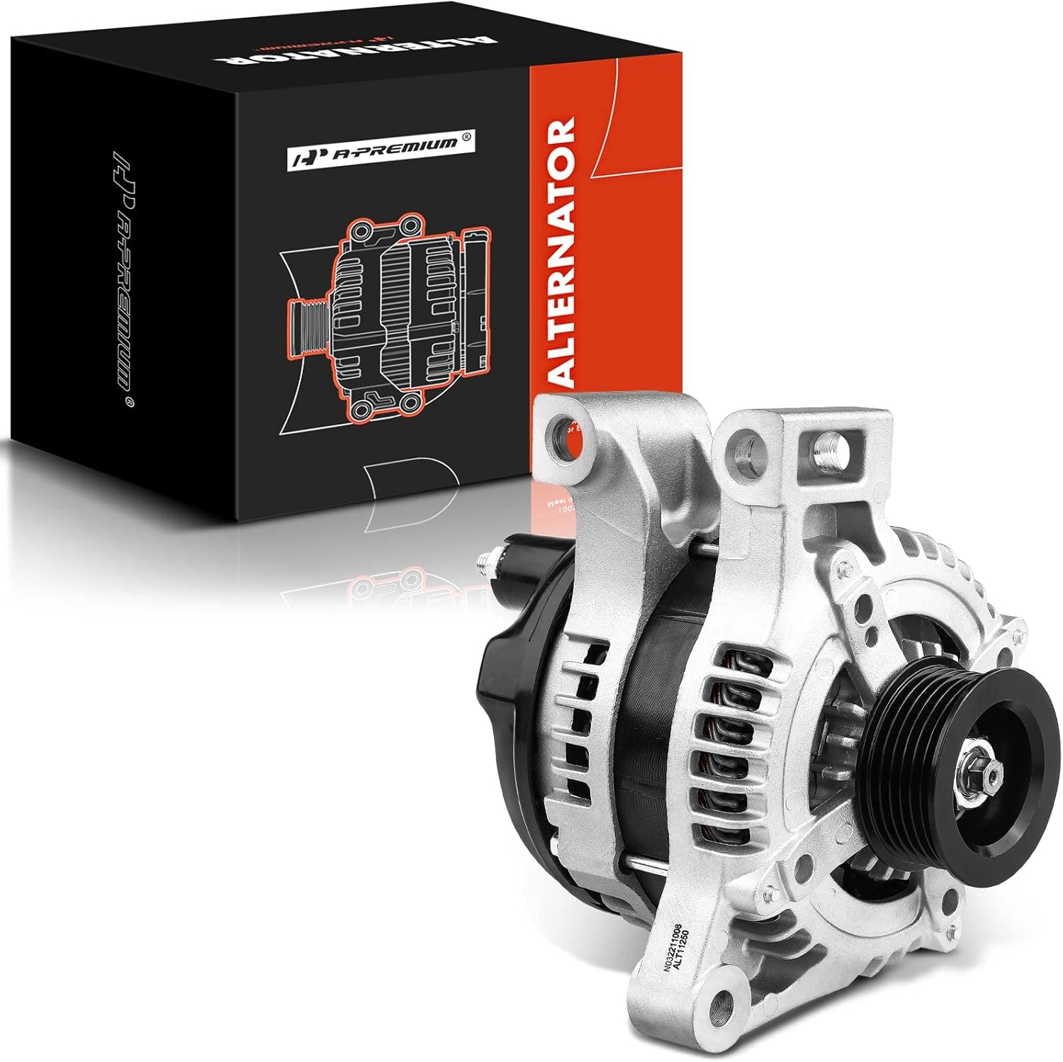 A-Premium Alternator Compatible with Chevrolet Equinox 08-09/13-17, Malibu 08-12 & GMC Terrain 13-17 & Suzuki XL-7 07-09 & Pontiac Torrent & Saturn Aura, Vue 08-10, 3.6L, Replace # 1042102890, 1580794