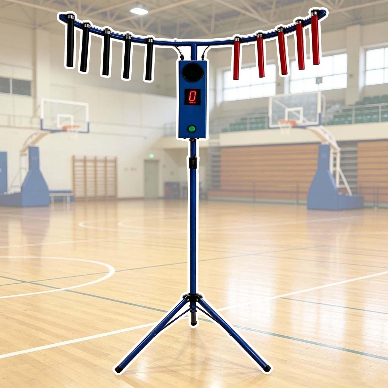 DPLWJPP Portable Reaction Speed Training Arcade Game Drop Stick Challenge Game Machine Arcade Game Catch Stick for Party Rentals Carnivals Enhance Hand Eye Blue