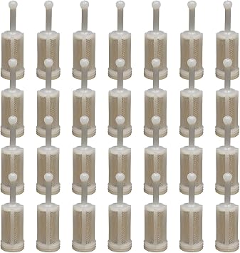 BOWD 28 Pcs HVLP Spray Gun Filter Auto Paint Spray Gun Filter Cleaner Disposable paint filter strainer Fine Mesh Universal Size Fits Most HVLP Gravity Feed Spray Gun