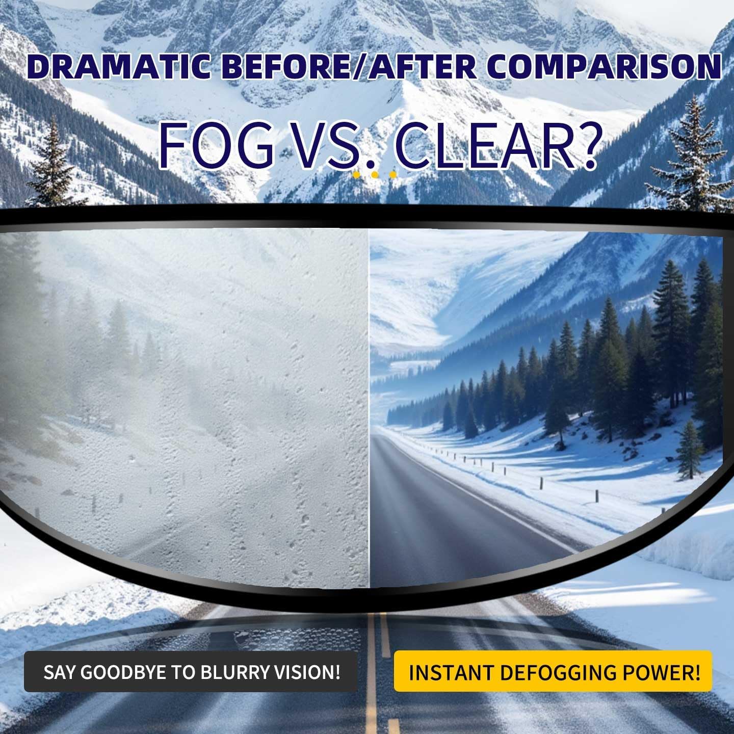 Universal Motorcycle Full Face Helmet Shield Fog Resistant Lens, Clear Visor Insert Anti-Fog Film Waterproof Sticker