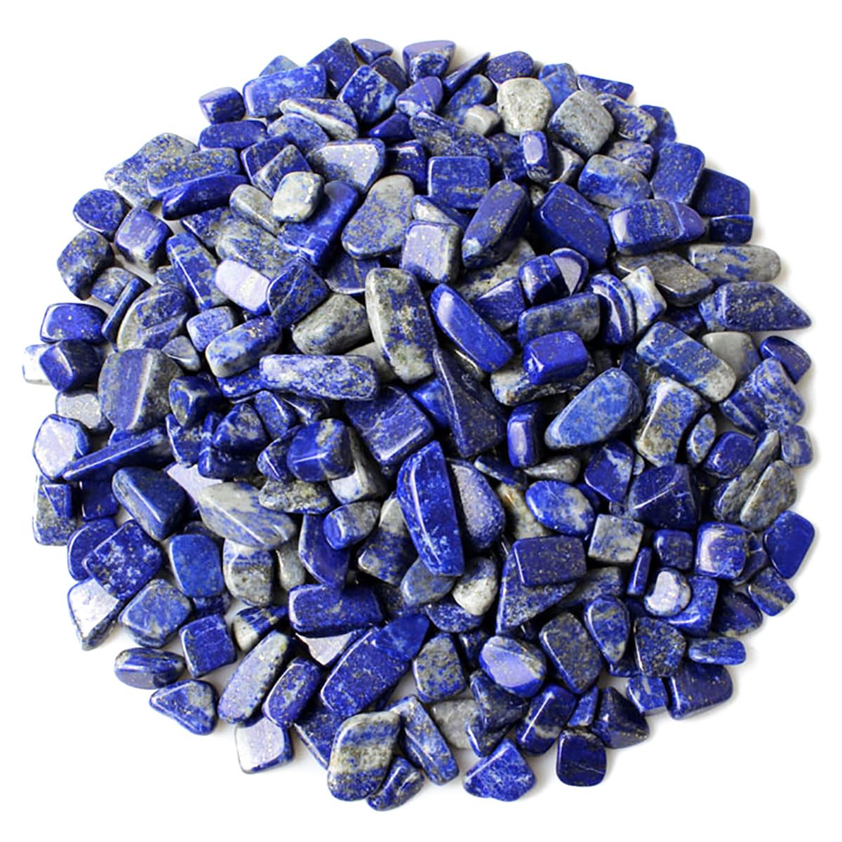 WAYBER Crushed Deep Blue Lapis Lazuli, Decorative Gravel Stones, 1 Pound