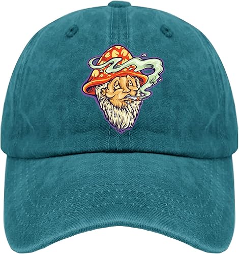 devor Gorras de béisbol con diseño de hongos para mujer, gorras gráficas ajustables