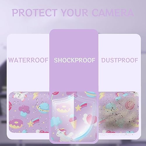 Miniatura 13 de Leayjeen Funda para cámara infantil compatible con OUTUVAS/Goopow/Mgaolo/HOOMOON/Juguetes de cámara para niños y videocámara digital para niños