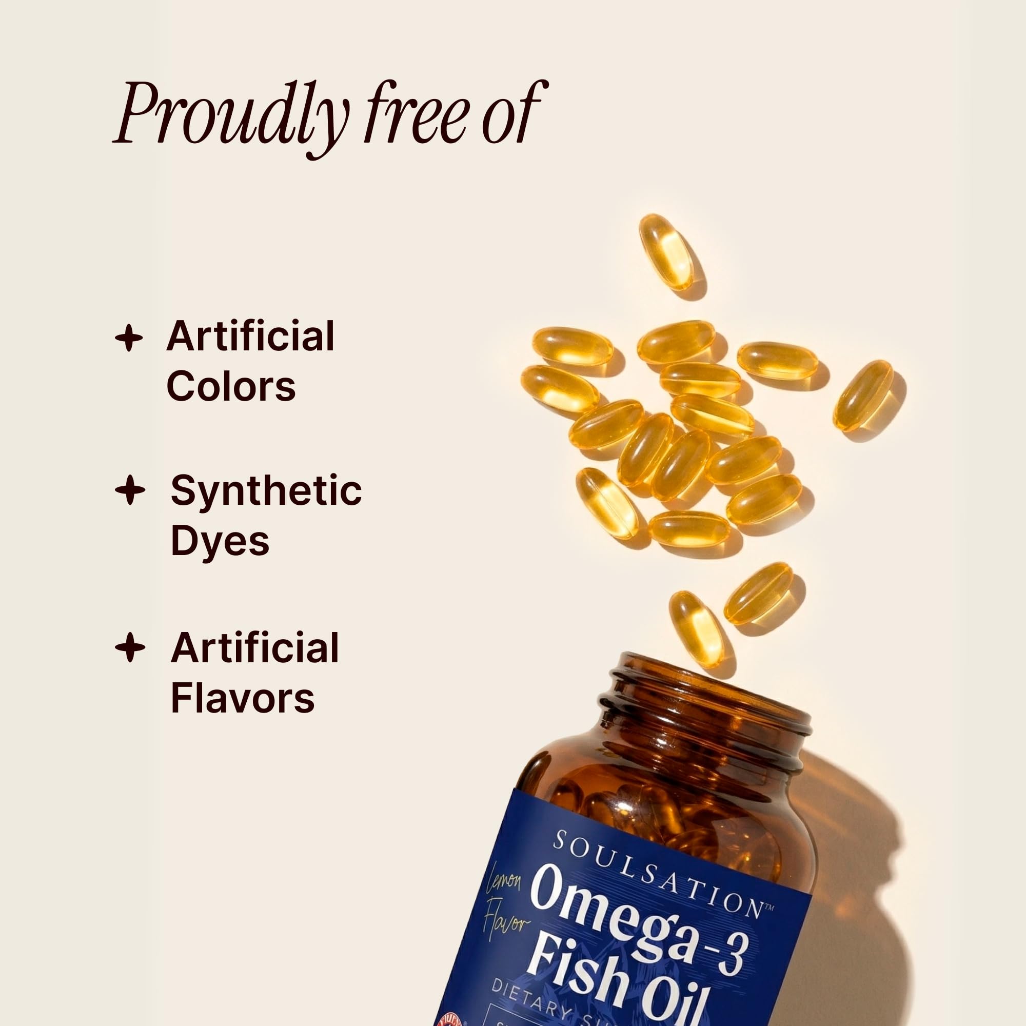 SOULSATION Fish Oil Omega 3 Supplements Softgels 2400mg, for Women & Men — Amazon image 4