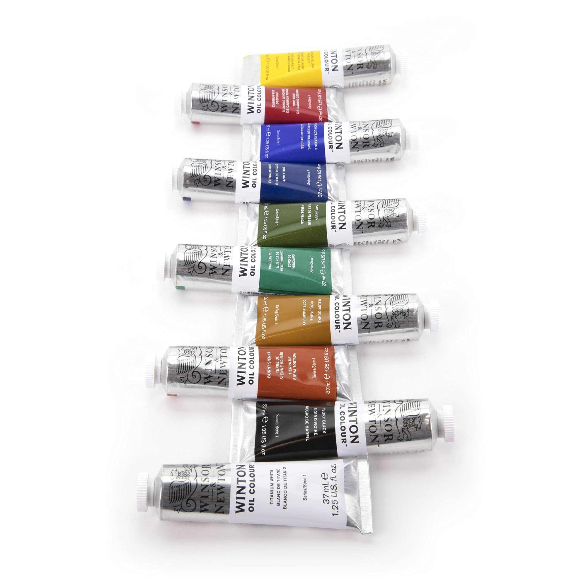 Winsor & Newton 1490698 Winton Farba olejna, delikatna, o równomiernej konsystencji, odporna na światło, wysoka siła krycia, bogata w pigmenty, Set - Zestaw startowy 10x37ml