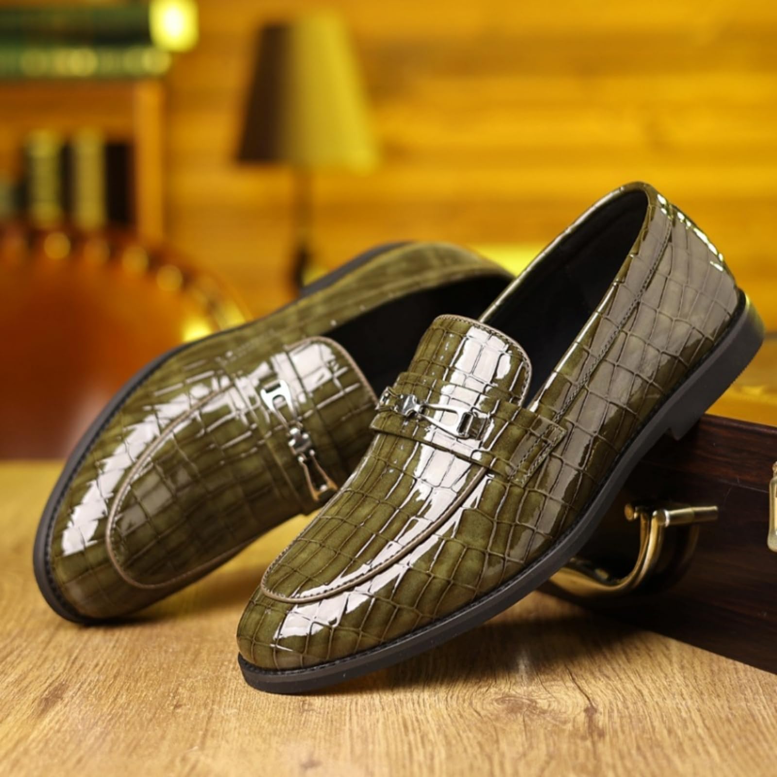 Hixingo Scarpe Stringate Uomo in Pelle | Scarpe Eleganti da Abito comoda Design classico ideale per ufficio, lavoro, matrimoni, cerimonie ed eventi formali