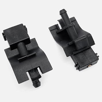 Click&Fit Windscreen Washer Nozzles Compatible with Toyota Corolla Camry Auris Avensis RAV4 Prius C-HR Highlander, Lexus RX450h IS250 – Screen wash Wiper Spray Jets, 2pcs, Adjustable Fan