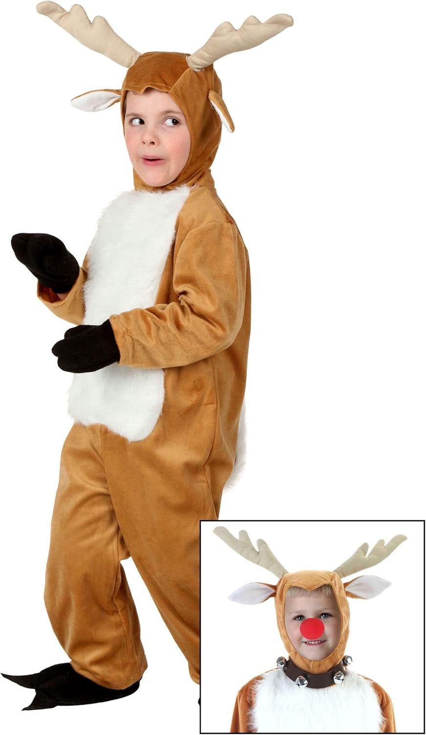 Deer Costumes/Outfits | Reindeer Costume Kids Toddler Deer Outfit With Antler Headband, Child Animal Costumes - Image 2