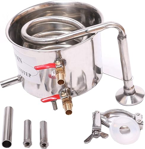 Miniatura 10 de YUEWO DIY 2 Gal 10 Litros Hogar Alcohol Whisky Destilador Moonshine Acero Inoxidable Caldera Vino Kit