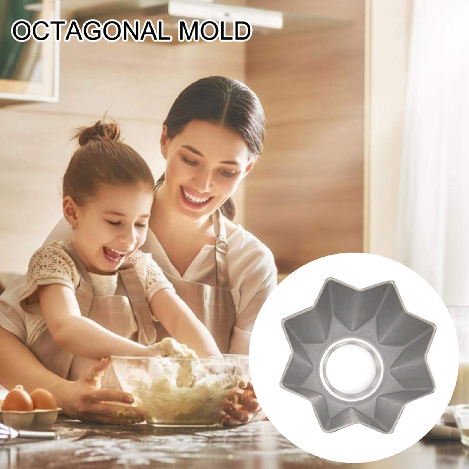 GLEAVI Halbrunde Kuchenform - Geriffeltes Design Aus Aluminium