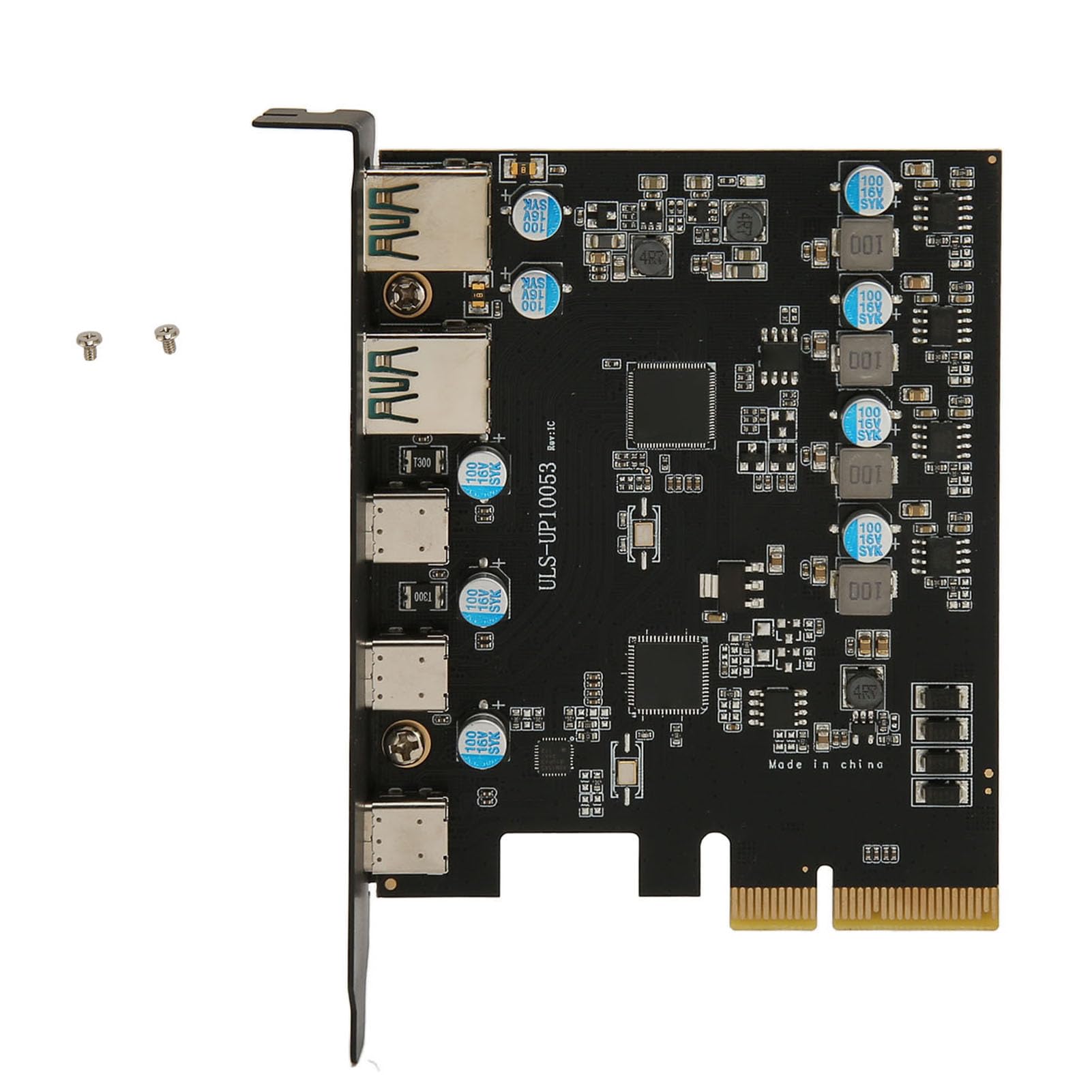 Vikye PCIe to Type C Expansion Card, 20Gbps USB3.2, 4 Power Ports, for Desktop Computer, Universal PCIe Interface,7 8 10, OS X 10.8.2
