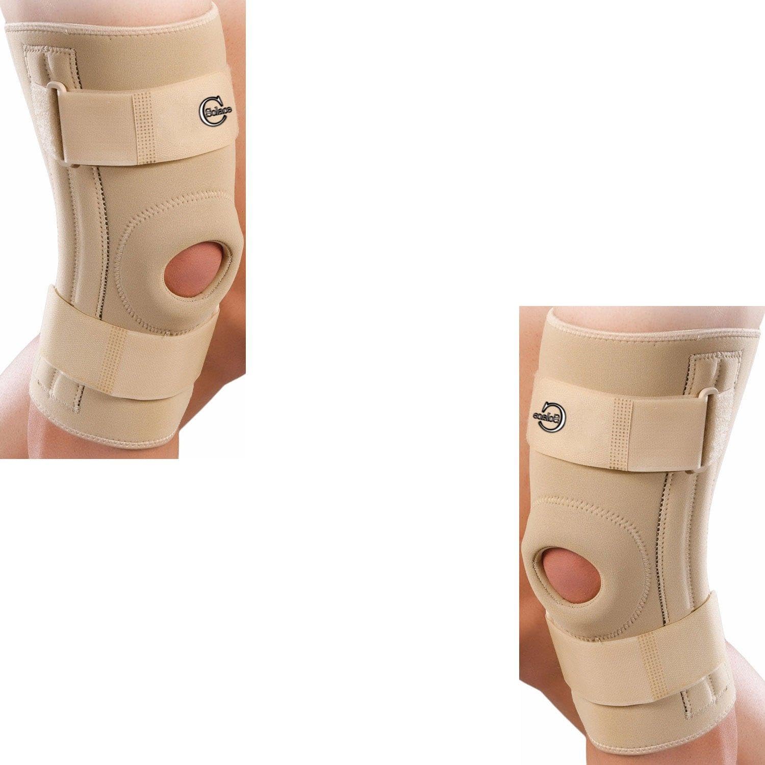 1 paire en néoprène Attelle rotulienne | support de genou | pour cartilage ligament Collatéral genou Ménisque ACL blessures Sports Ski Snowboard | amélioration de la stabilité