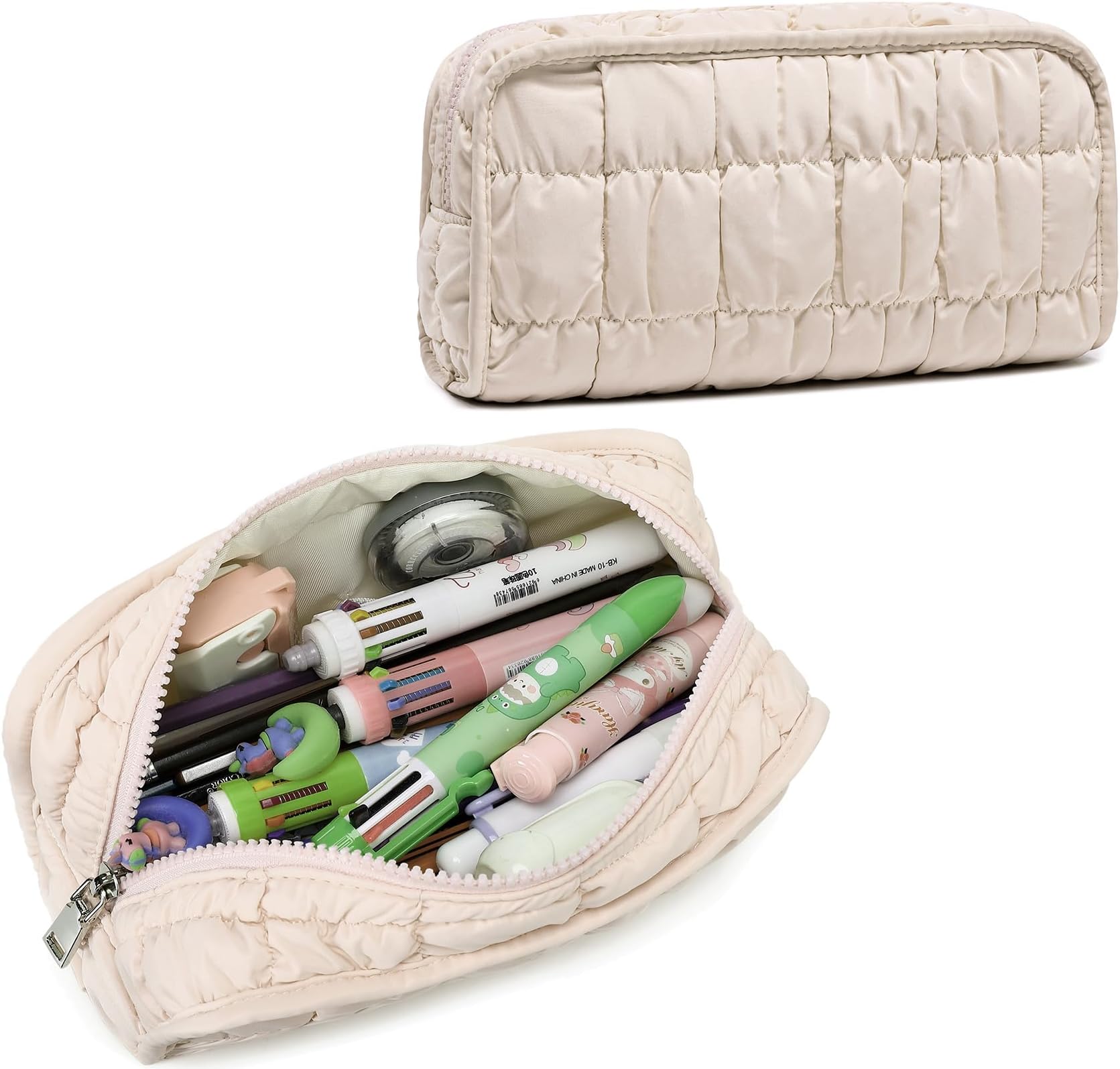 LEDAOU Cute Pencil Case for Kids Girls Boys Pencil Pouch kawaii Pen Pencil Box Bag Holder for School Students