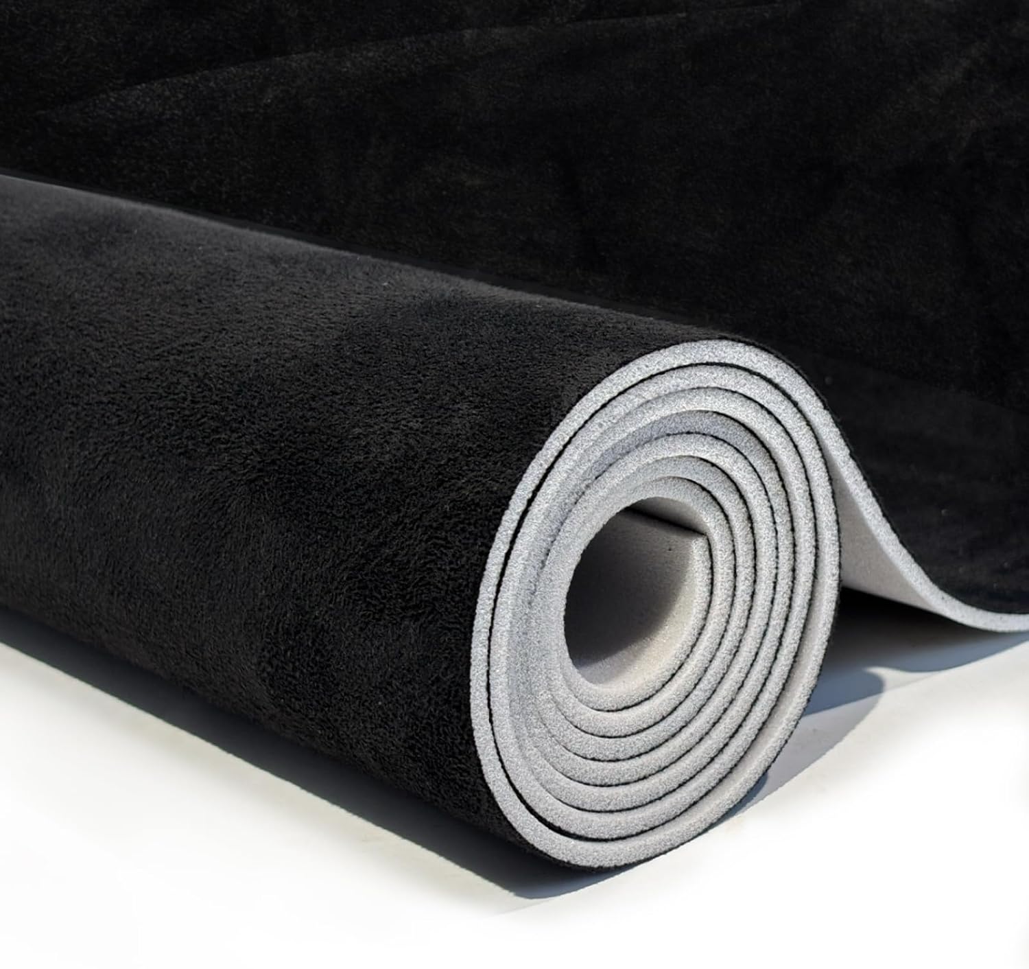 Babnecl Suede Auto Headliner Fabric 96" L × 60" W with Foam Backing - Tube Packaging - Black Interior Replacement Material for Car/Truck/SUV/RV Roof - Home Repair/DIY Headliner Material