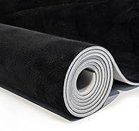 Babnecl Black Suede Headliner Fabric 96x60 Inch Foam Backing - Tube Packaged Auto Roof Replacement for Car Truck SUV RV DIY