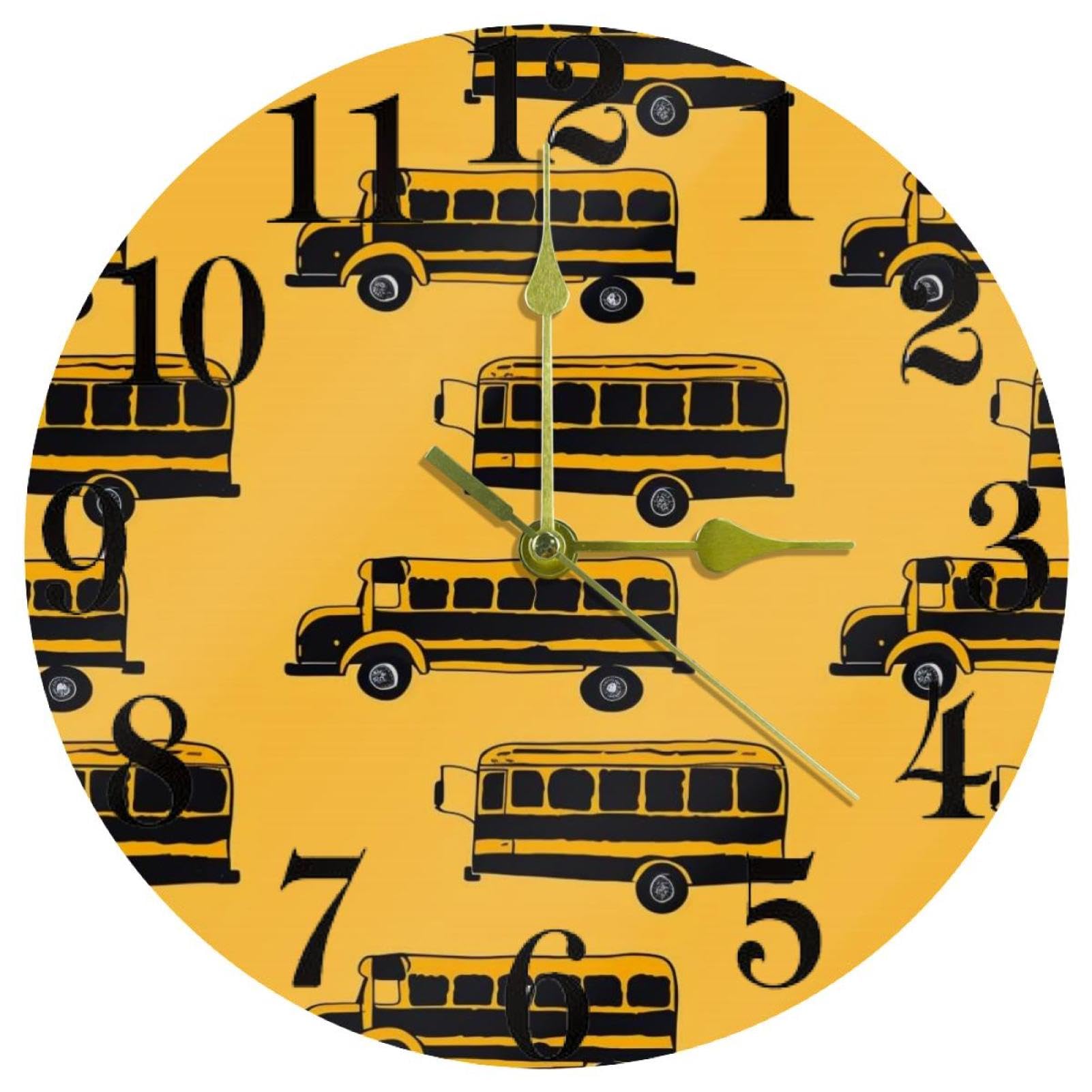 Horloge murale sans tic-tac Doodle fini les bruits nocturnes