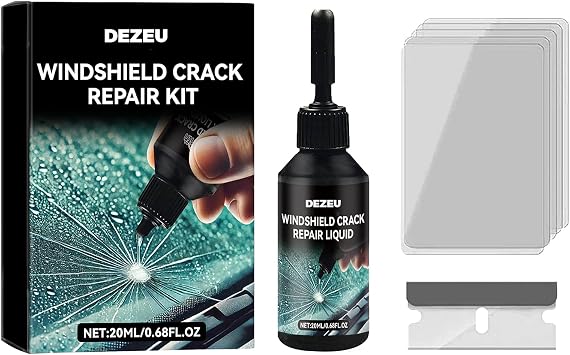 DEZEU 2026 Windshield Chip Repair Kit, 0.68 FL OZ