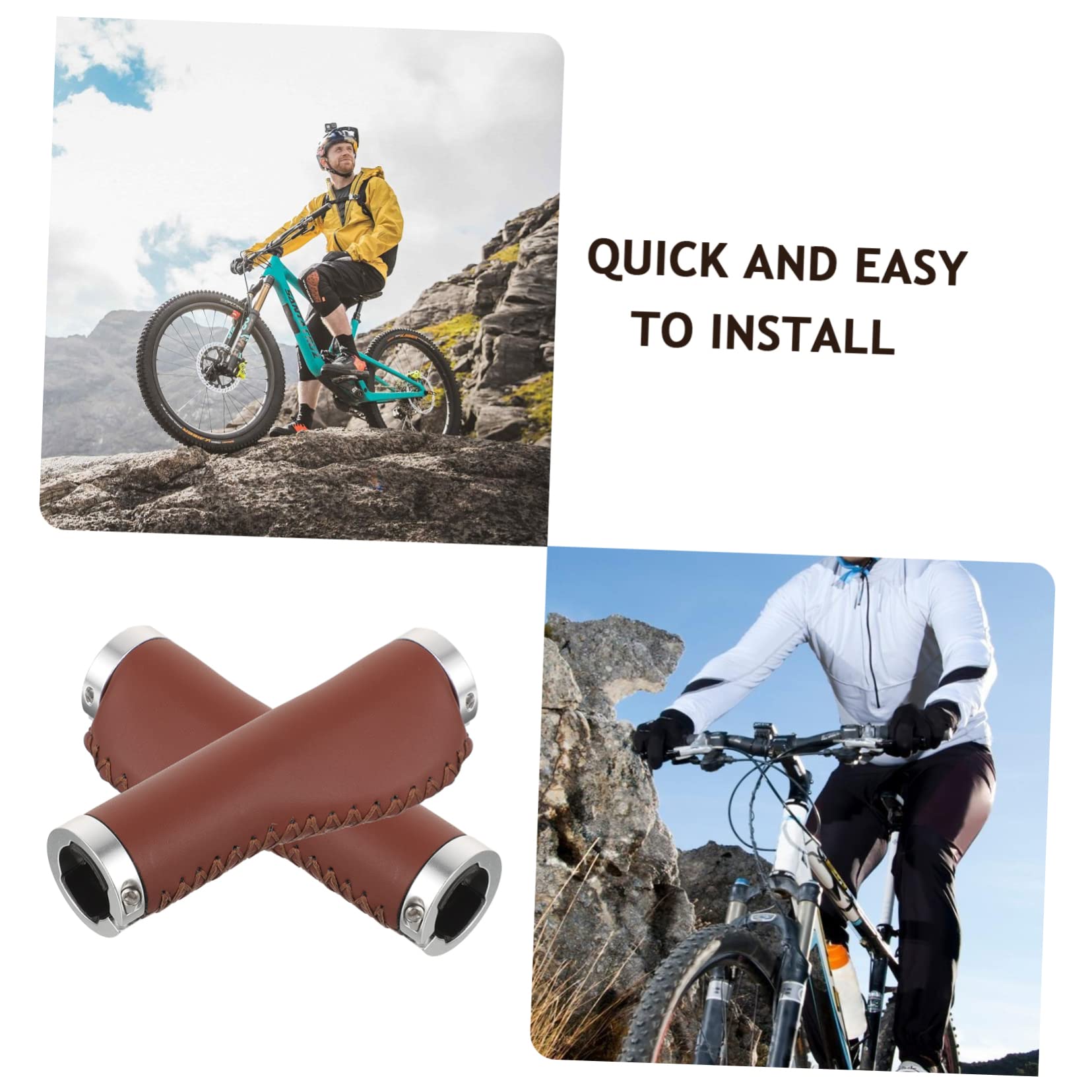 Toyvian Poignées De Vélo Antidérapantes Housse De Guidon Ergonomique pour Vélos De Montagne Confort Absorption Chocs