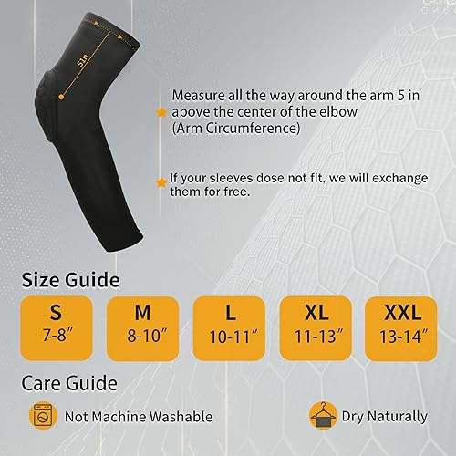 Miniatura 2 de GUOZI Coderas de brazo 2 unidades, coderas de brazo a prueba de golpes para jóvenes y adultos, deportes, fútbol, baloncesto, voleibol