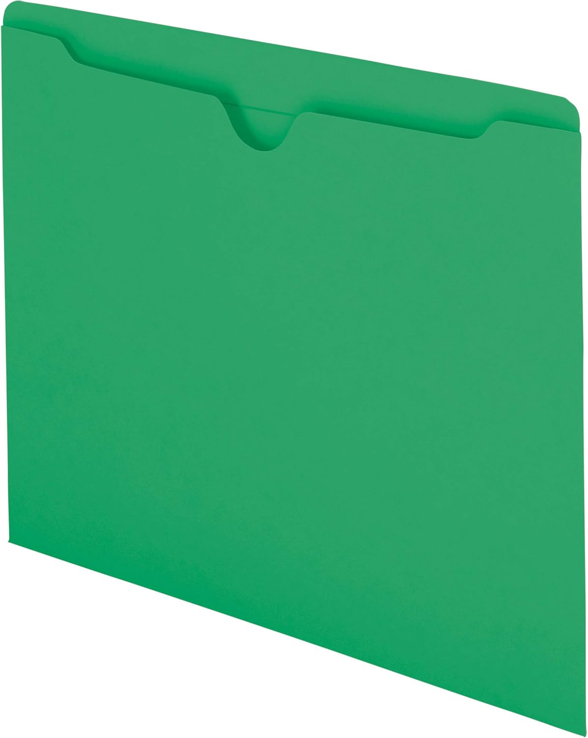 Smead File Jacket, Reinforced Straight-Cut Tab, Flat-No Expansion, Letter Size, Green, 100 per Box (75503) 100 Pack Green