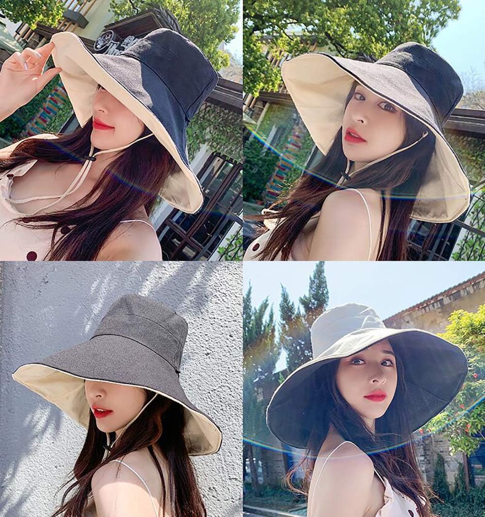 FaroDor Women's Reversible Bucket Hat UV Protection Packable Travel Cap Wide Brim Sun Hats - Image 4