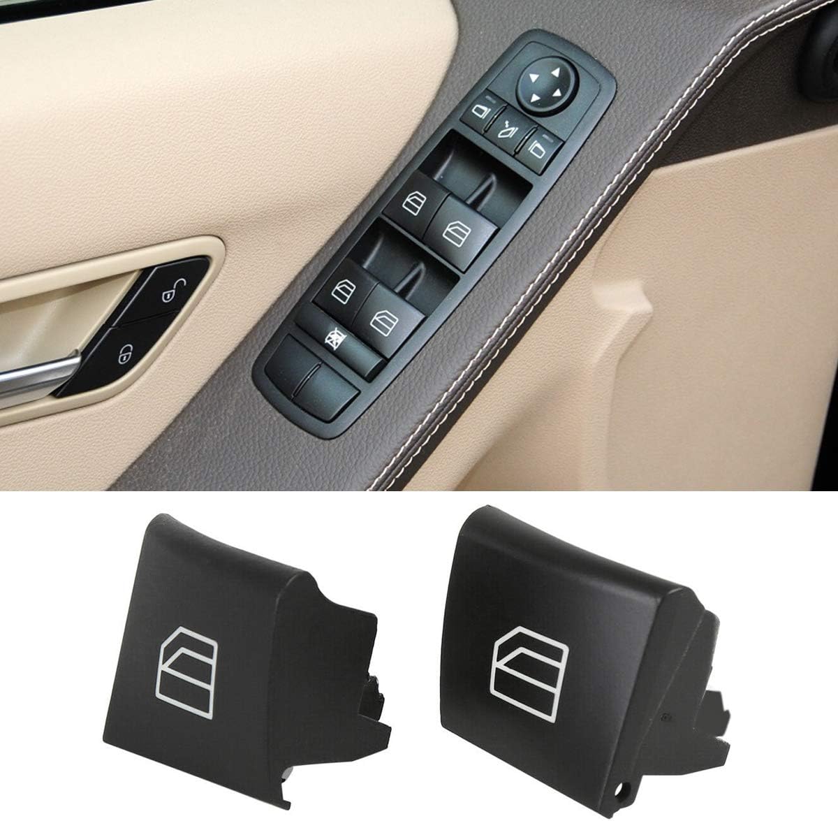 Driver Window Switch Button Covers for Mercedes Benz Class W164