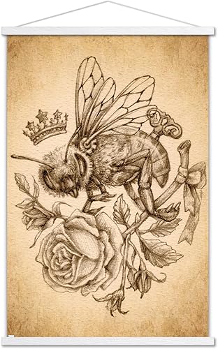 Miniatura 7 de Trends International Brigid Ashwood - Sepia Bee and Rose Wall Poster with Magnetic Frame