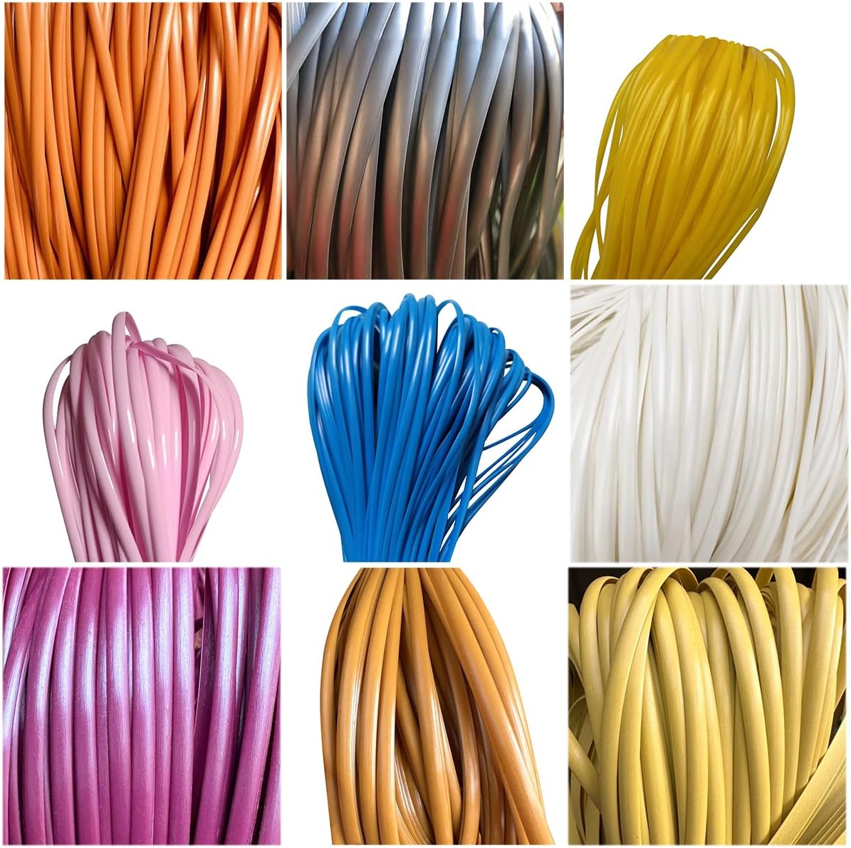Queenbox 196ft Flat Synthetic Rattan, PE Wicker Repair Material for DIY Bag Basket Chair Sofa Furniture Replacement, 28