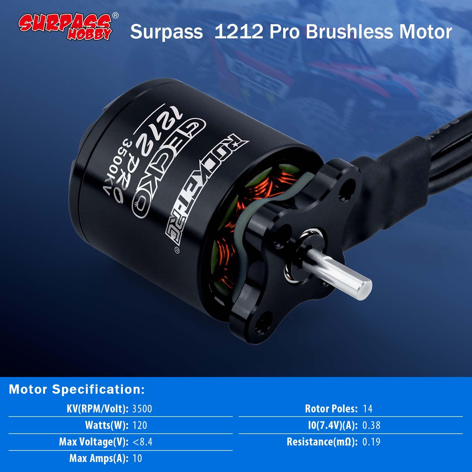 Surpass Hobby 1212 3500KV Motore Brushless con 25A Brushless Esc Combo per 1/30 Assiale SCX30