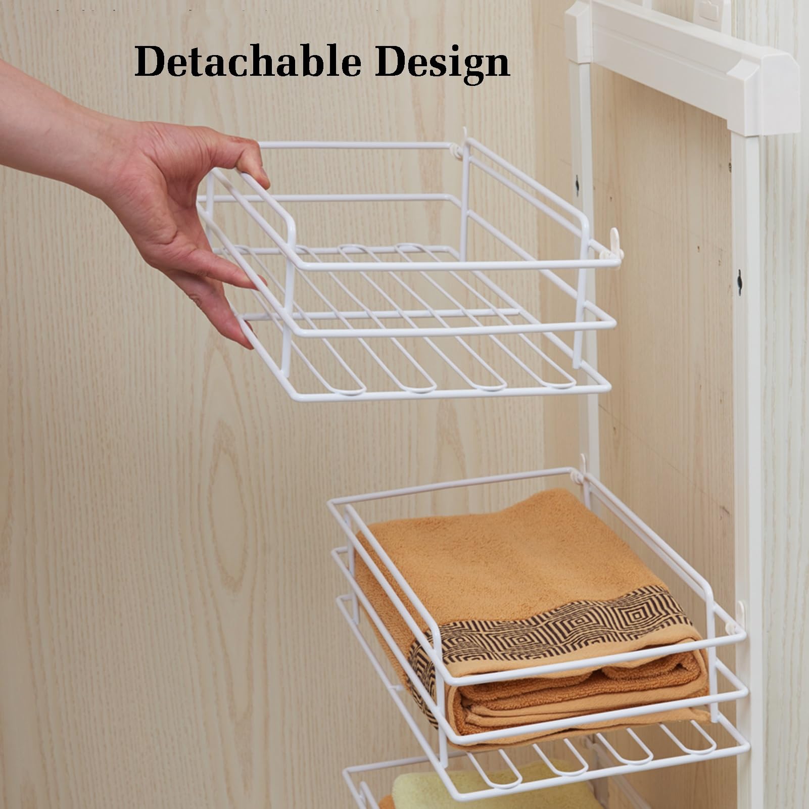 Ausziehbarer Schrank-Aufbewahrungskorb, 2-stöckig, Organizer für Küche, Büro, Schrank, einfache Schubladenteiler für Kleiderschränke und Schränke, platzsparendes Design
