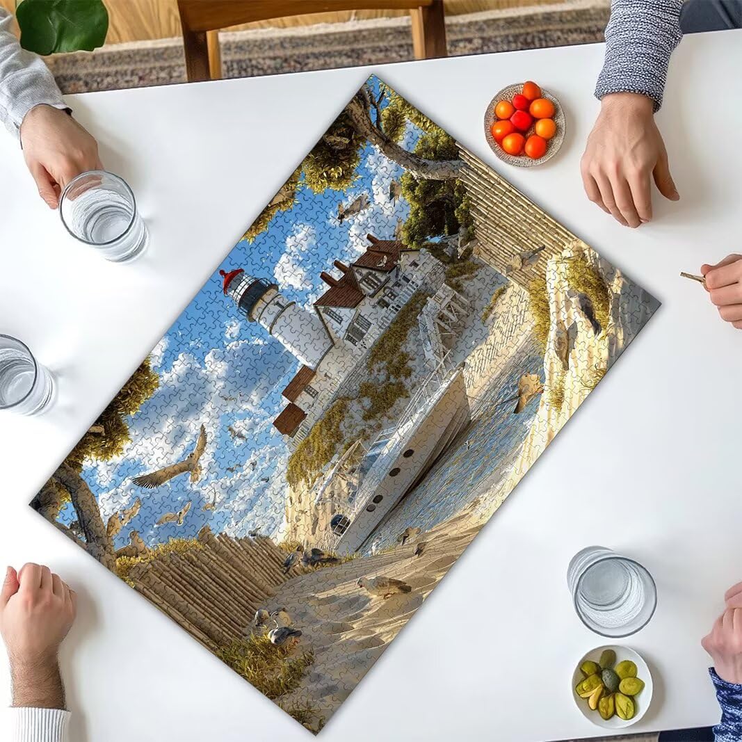 Puzzle 5000 Piezas, Puzzle Playa de Madera para Adultos, Regalos -2546