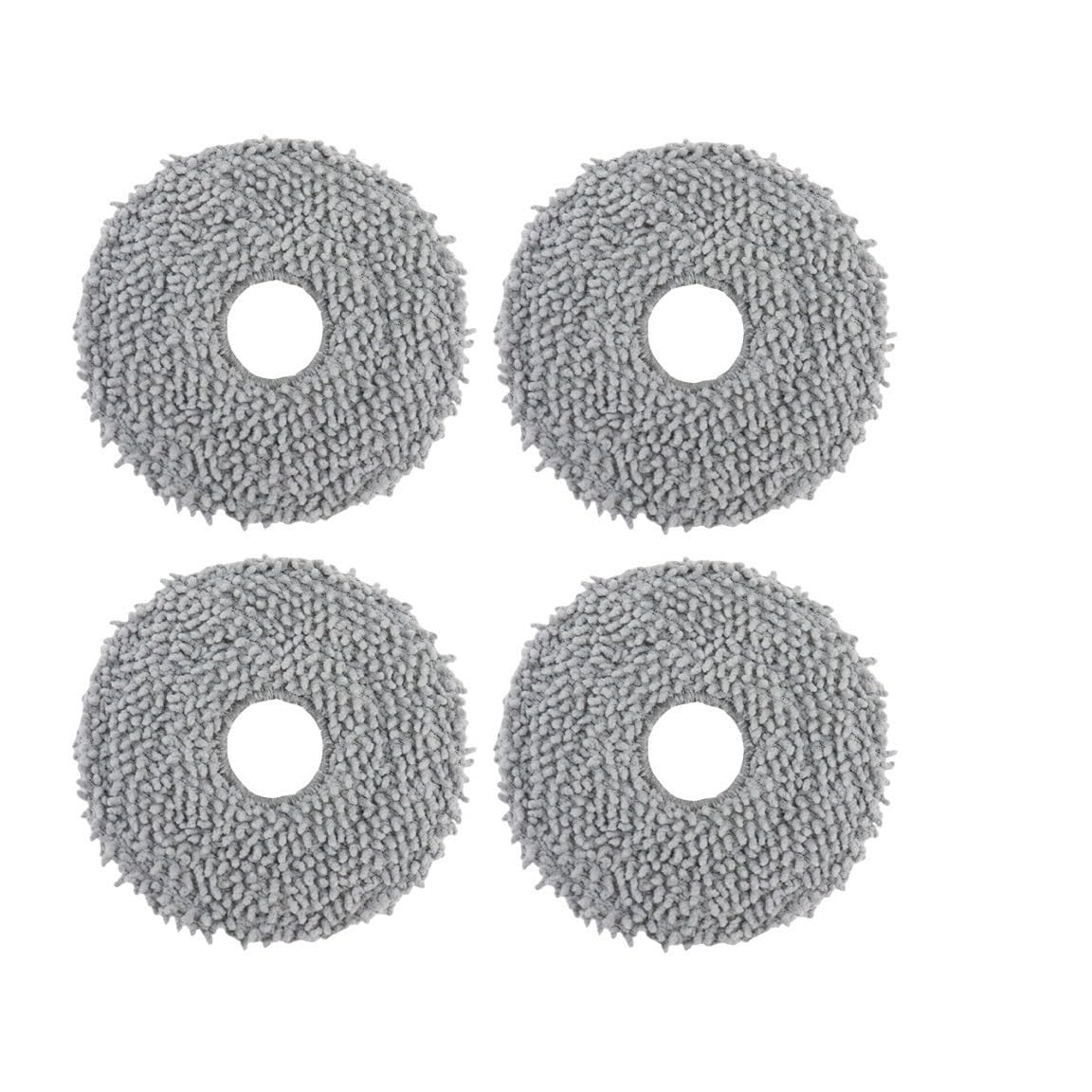NUCBCULWP Compatible For Roborock，Compatible For Qrevo Master/Slim /V20 / P10S Pro Robot Vacuum Cleaner Parts Rag Mop Pads Accessories(A-4PCS)