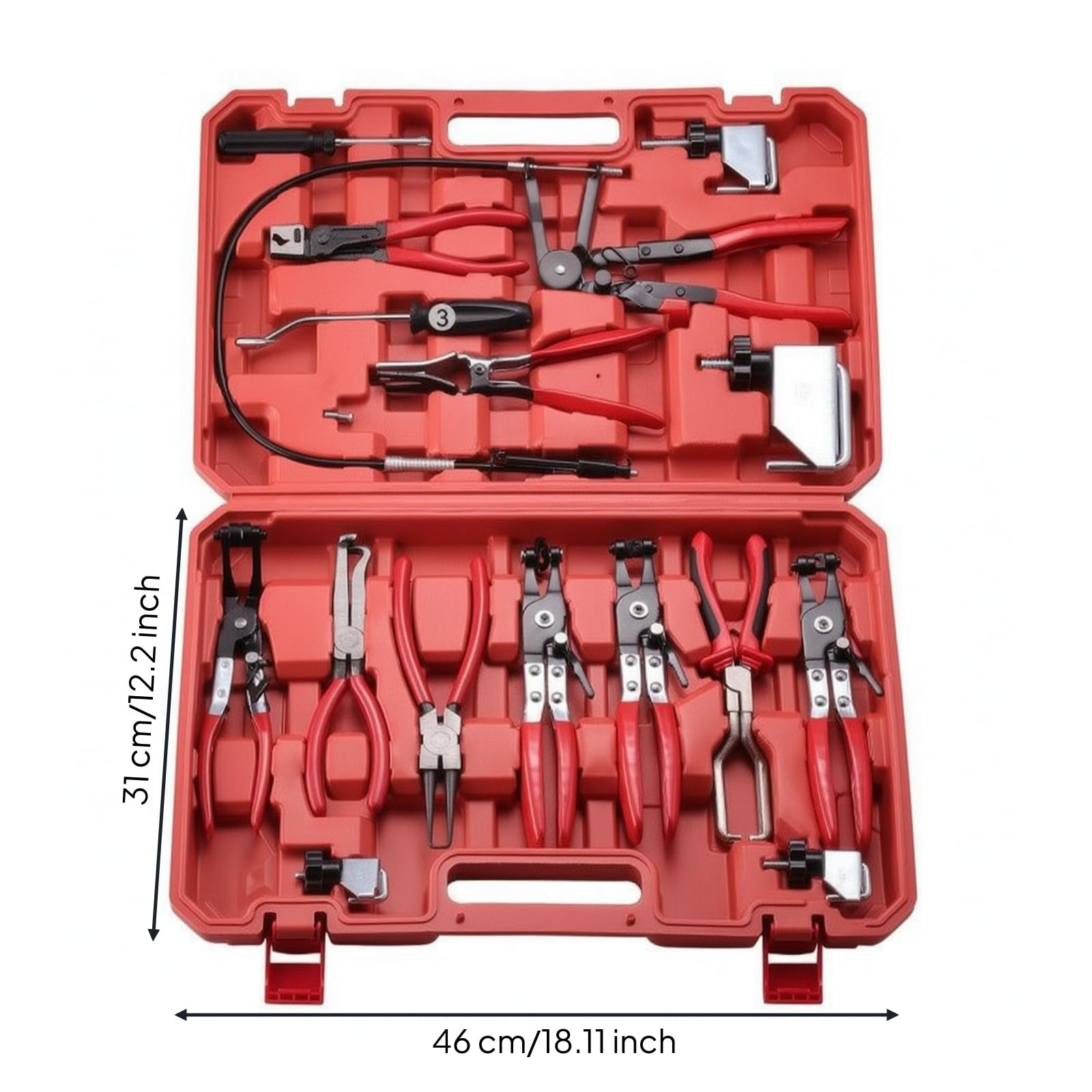 17 Pezzi Kit Pinze per Fascet | Professionale, Unsili, per Officina, Meccanici, Del da