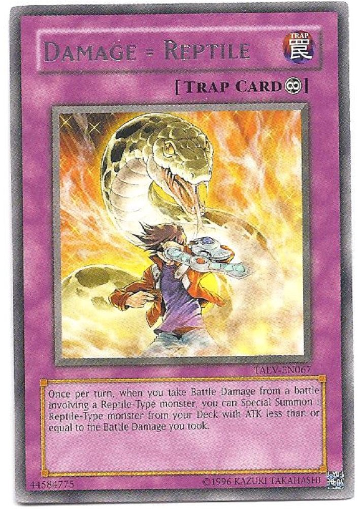 Amazon.com: Yu-Gi-Oh! - Damage = Reptile (TAEV-EN067) - Tactical