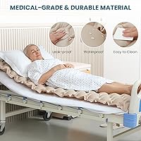 Vista 4 de Kekoy Almohadilla de colchón de presión de aire alterna, prevención de llagas en la cama, cubrecolchón de cama de hospital con bomba silenciosa