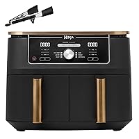 Ninja Foodi Max Dual Zone Friggitrice ad Aria, 2 Cestelli Antiaderenti