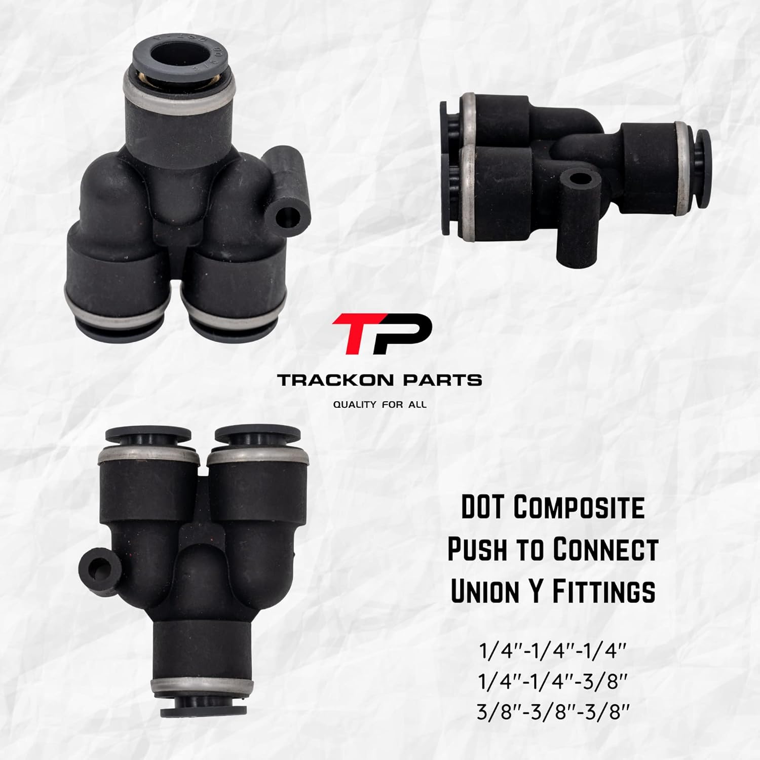 Buy DOT Composite Push in Union Fittings, 24 Pcs Air Line Repair Kit