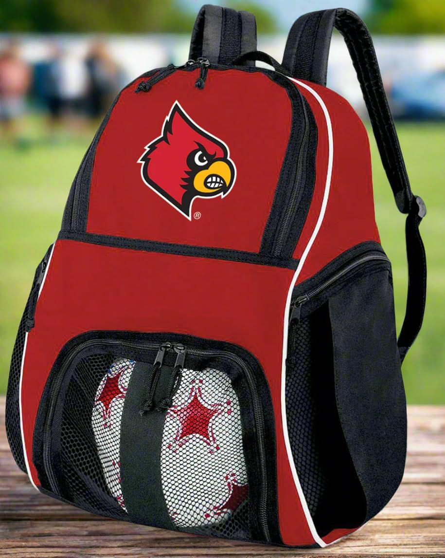 Broad Bay University of Louisville Soccer Ball Backpack or Louisville Cardinals Volleyball Bag