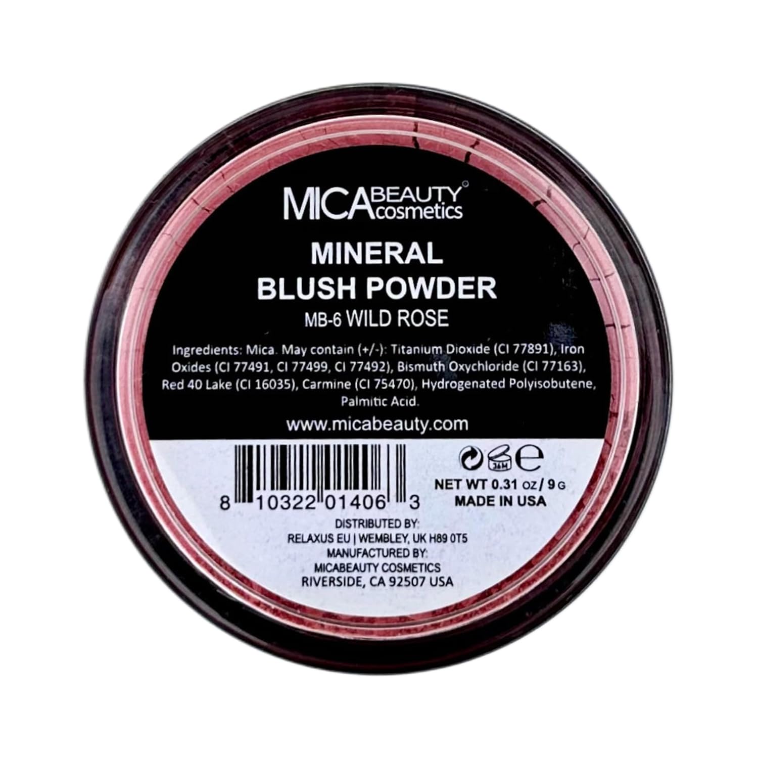 Mineral Blush Powder 6, Wild Rose, 9 Gram