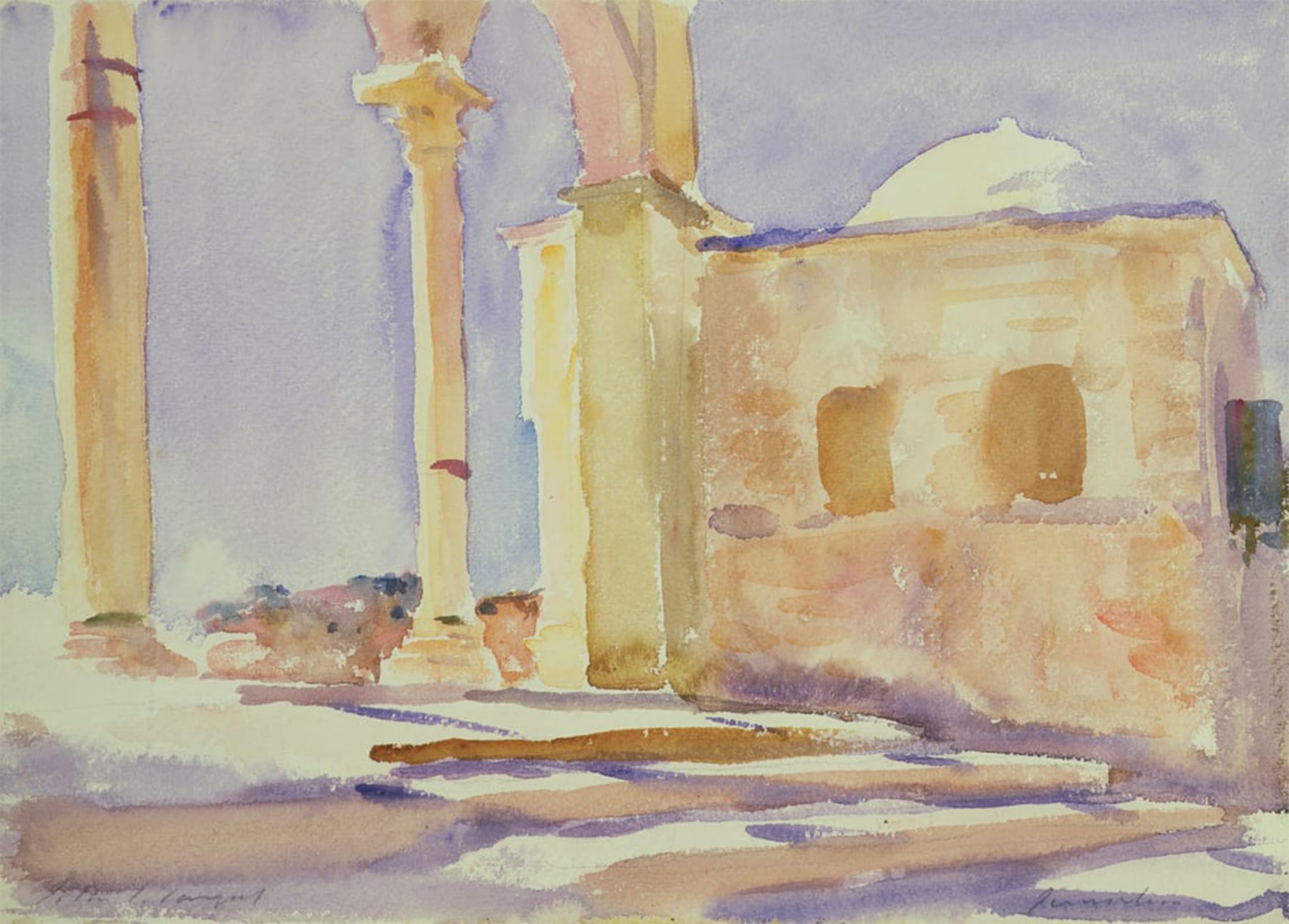 ARTXLXXBN Famous Print Painting Colorful Art Print Dome of the Rock Jerusalem by John Singer Sargent Canvas Art Decorations for Home Decor 60x90cm