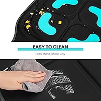 Vista 7 de HEYTRIP Protector de asiento de automóvil, orientado hacia atrás/hacia adelante, para niños de 0 a 12 años, impermeable, fácil de limpiar
